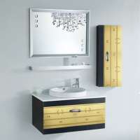 Metal Bathroom Vanity Base with Mirror Cabinet