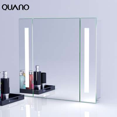 European Style Aluminum Bathroom Mirrored Cabinet with LED Light