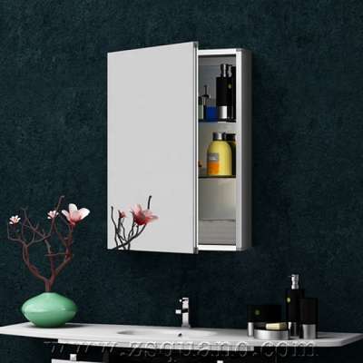 Top Grade Bathroom Mirror Vanity Cabinet with Waterproof Double Sided Mirrored Doors