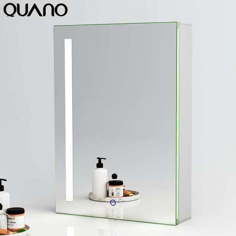 Wall mounted Illuminated Bathroom Mirror Cabinet with LED Light